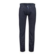 Donkerblauwe 5-Pocket Jeans Pierre Cardin , Blue , Heren