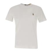 Heren Wit Katoenen Logo T-shirt Ralph Lauren , White , Heren