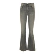 Flared Jeans Mother , Gray , Dames