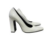 Pre-owned Leather heels Balenciaga Vintage , White , Dames