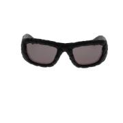 Stijlvolle zonnebril voor verhoogde stijl Bottega Veneta , Black , Uni...