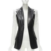 Pre-owned Leather outerwear Alexander McQueen Pre-owned , Black , Dame...