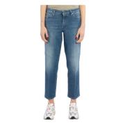 Cropped Jeans Don The Fuller , Blue , Dames