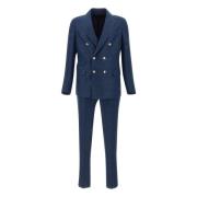 Single Breasted Suits Eleventy , Blue , Heren