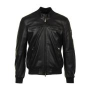 Leather Jackets Peuterey , Black , Heren