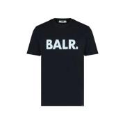 Straight T-Shirt Balr. , Black , Heren