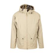 Beige Hooded Domus Jas Barbour , Beige , Heren