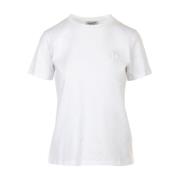 Witte Top T-Shirt Dondup , White , Dames