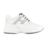 Wit Leren Interactive Sneakers Hogan , White , Dames