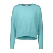 Round-neck Knitwear Allude , Blue , Dames