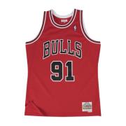 Chicago Bulls Road 1997-98 Dennis Rodman Jersey Mitchell & Ness , Red ...