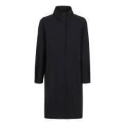Single-Breasted Coats Herno , Black , Dames