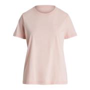Katoenen Crewneck Korte Mouw T-Shirt Ralph Lauren , Pink , Dames