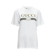 Pre-owned Cotton tops Gucci Vintage , White , Dames