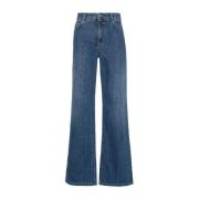 Flared Jeans Moschino , Blue , Dames