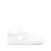 Optisch Witte Leren Sneakers Philippe Model , White , Dames