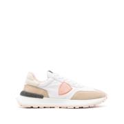 Witte/Roze Roze Sneakers met Paneelontwerp Philippe Model , Multicolor...