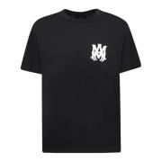 Zwart T-Shirt met Logo Print Amiri , Black , Heren