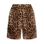 Shorts met dierenmotief Dolce & Gabbana , Brown , Dames