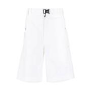 Logo-Print Riemtaille Shorts C.p. Company , White , Heren