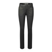 Midwaist 5-Pocket Rechte Beens Jeans Raffaello Rossi , Black , Dames