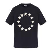 T-shirt met motief van sterren Études , Blue , Heren