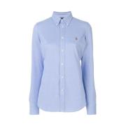 Luxe op maat gemaakt poloshirt Ralph Lauren , Blue , Dames