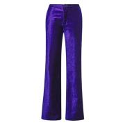 Wide Trousers Forte Forte , Purple , Dames