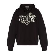 Bedrukte hoodie Versace Jeans Couture , Black , Heren