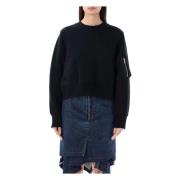 Knitwear Sacai , Black , Dames