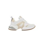 Moderne Marmer Wit Beige Sneaker Alexander Smith , White , Dames