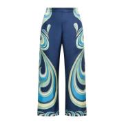 Wide Trousers Maliparmi , Blue , Dames