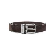 Cederbruin Suède Riem Dolce & Gabbana , Brown , Heren