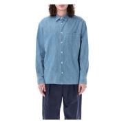 Shirts A.p.c. , Blue , Heren