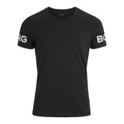 T-Shirts Björn Borg , Black , Heren