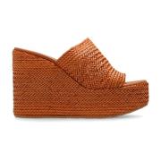 Twiga wedge slides Casadei , Brown , Dames