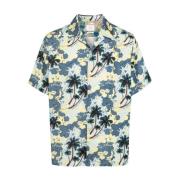 Grafische Print Lichtblauwe Lyocell Shirt Paul Smith , Multicolor , He...