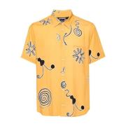 Short Sleeve Shirts Jacquemus , Orange , Heren