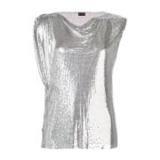 Sleeveless Tops Paco Rabanne , Gray , Dames