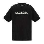 T-shirt met logo Dolce & Gabbana , Black , Heren