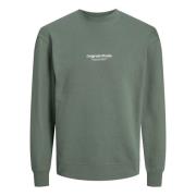 Moderne Man Sweatshirt Jack & Jones , Green , Heren