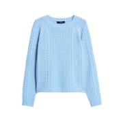 Heldere Blauwe Sweaters Max Mara Weekend , Blue , Dames