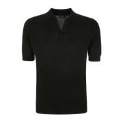 Zwart Gebreid Sweater Barba Napoli , Black , Heren