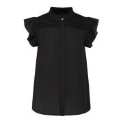 Zwarte CamillaBBNicole Shirt Bruuns Bazaar , Black , Dames