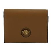 Compacte portemonnee met Medusa hoofdlogo Versace , Brown , Dames