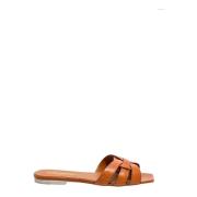 Sliders Saint Laurent , Brown , Dames