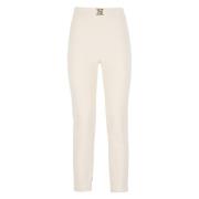 Cropped Trousers Elisabetta Franchi , Beige , Dames