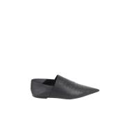 Pre-owned Leather flats Loewe Pre-owned , Black , Dames
