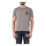 T-Shirts Dondup , Gray , Heren