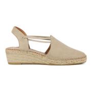 Zand Leren Espadrilles Viguera , Beige , Dames